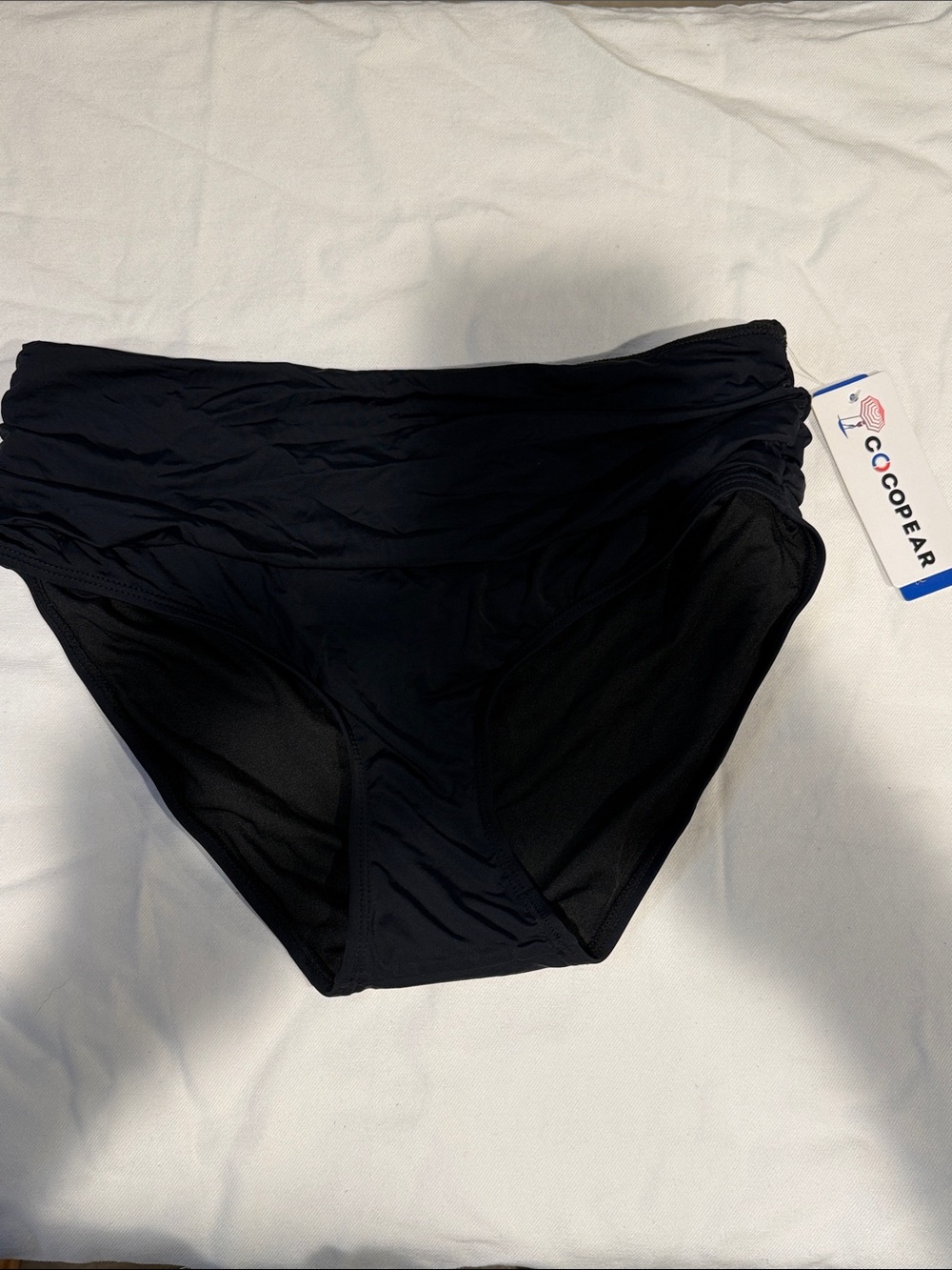 Cocopear High-Waist Black Swim Bottoms, XL